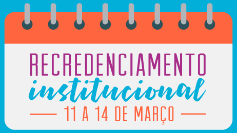 Banner Recredenciamento Institucional de 11 a 14 de março